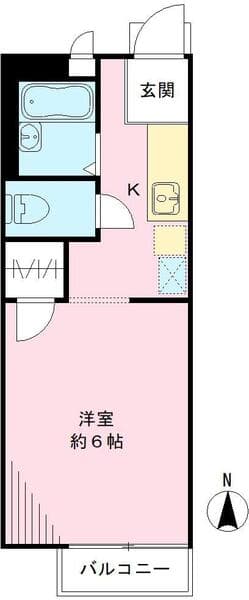 アネックス宮前 2階の間取り 1