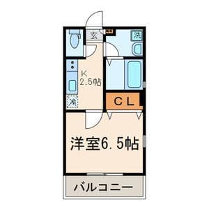 ヴェリーヌ住吉 1階の間取り 1