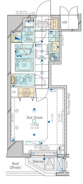 コンシェリア新橋 MASTER'S VILLA 2階の間取り 1