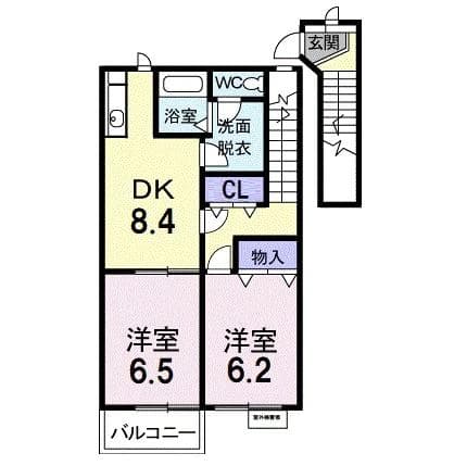 プランドール 2階の間取り 1