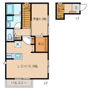 プロスペリタ 2階の間取り 1