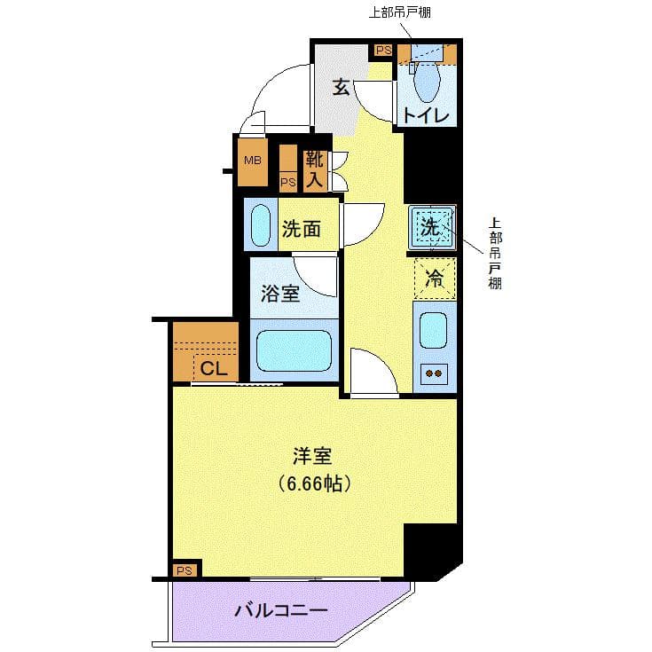 LEXE浅草 2階の間取り 1