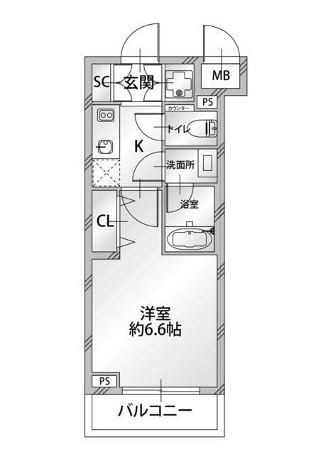 コンシェリア品川南 ＴＨＥ ＧＲＡＮＤ ＲＥＳＩＤＥＮＣＥ 2階の間取り 1