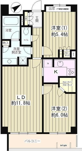 ピュアステージ千歳船橋 4階の間取り 1