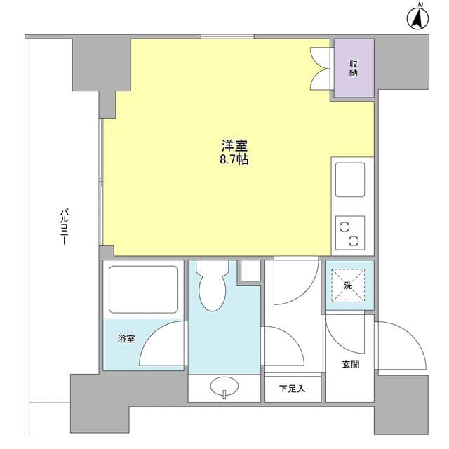 ディアレンス池上南WEST 4階の間取り 1