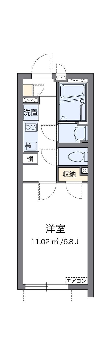 クレイノＹＡＭＡＳＨＩＴＡ 1階の間取り 1