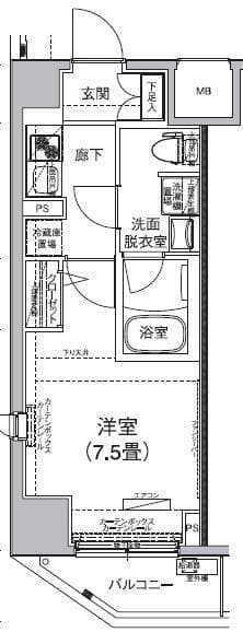 アイル赤羽サウス 2階の間取り 1