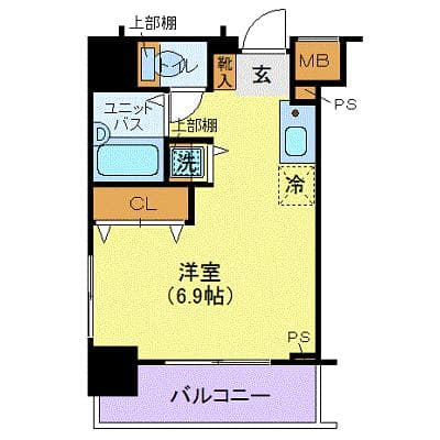 メイクスデザイン秋葉原 7階の間取り 1