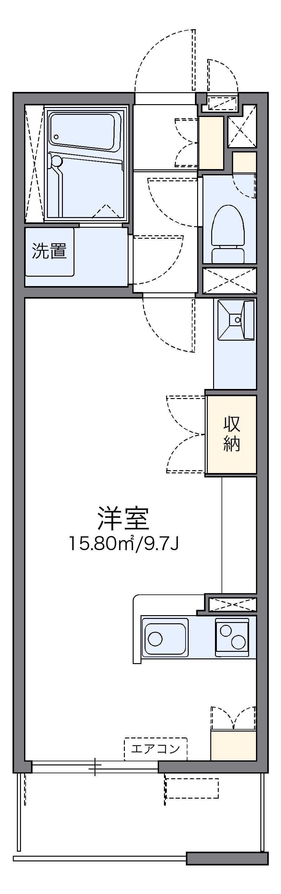 レオネクストグランフォーレスト 2階の間取り 1