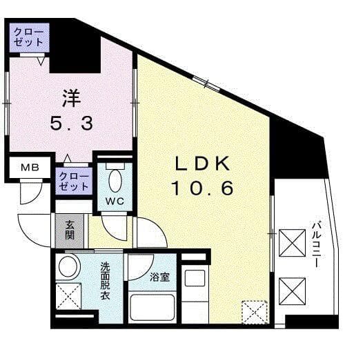 グランドルチェ　白山 3階の間取り 1