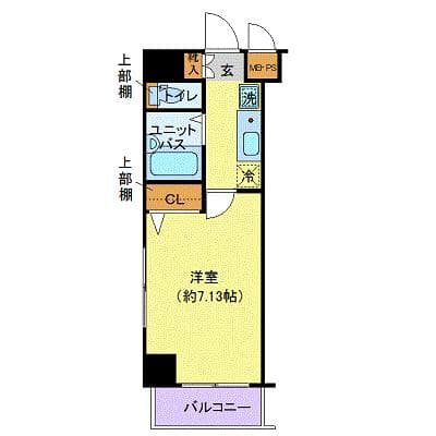 ヴェルト日本橋3 4階の間取り 1