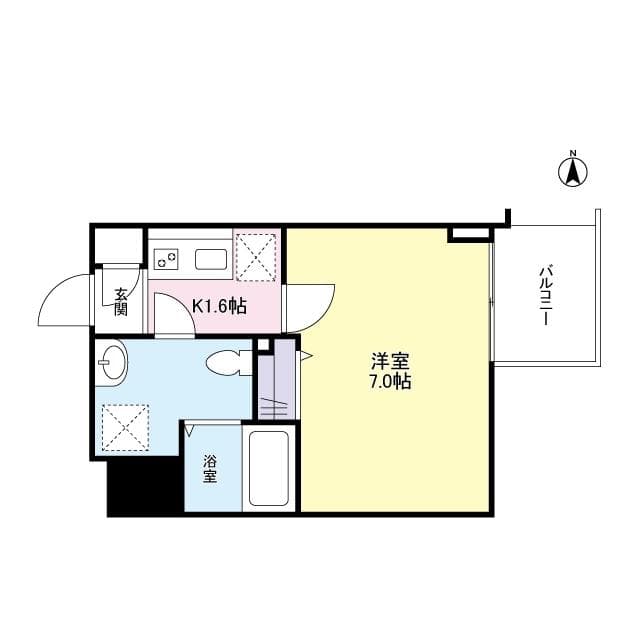 新宿御苑前駅3分マンション 8階の間取り 1