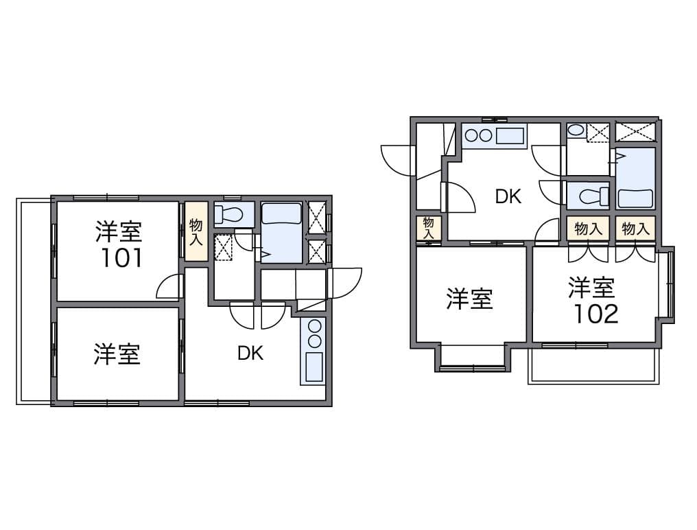 レオパレス護国寺 1階の間取り 1