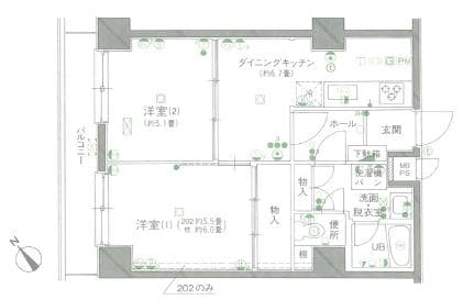 日神パレステージ東長崎 地下1階の間取り 1