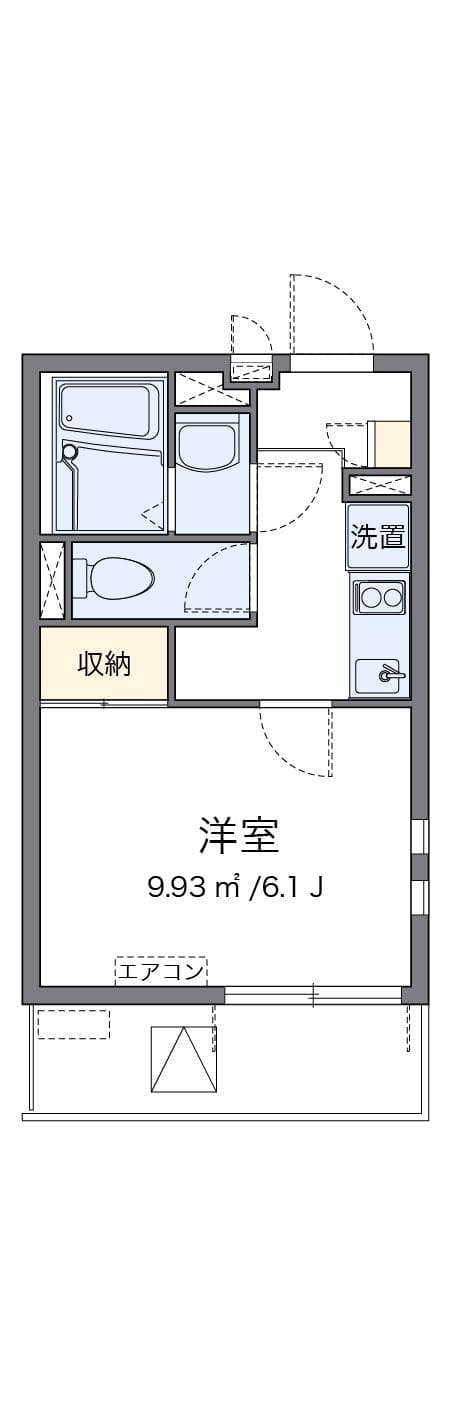 クレイノプレアデス 3階の間取り 1