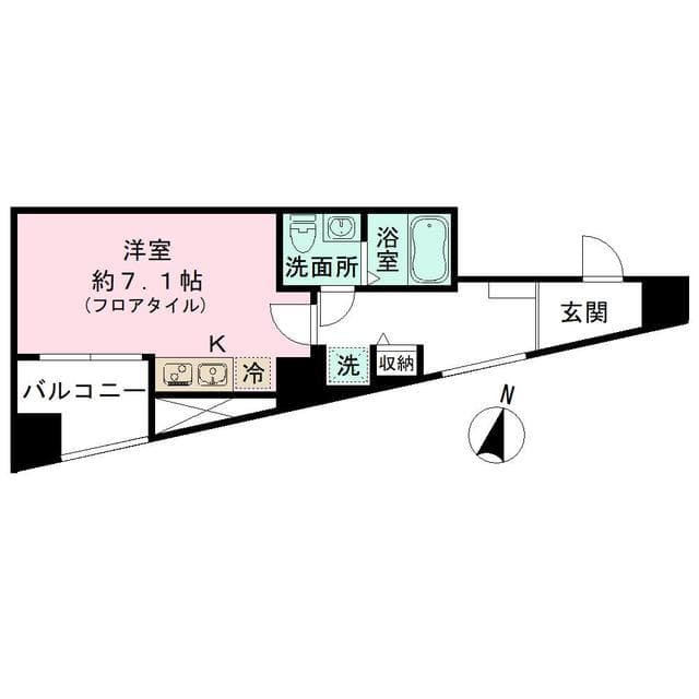 フロレゾン代々木 8階の間取り 1