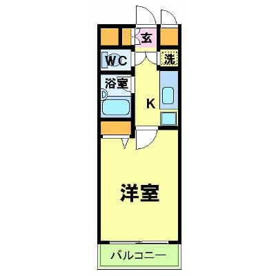 エルフラット高輪台 1階の間取り 1