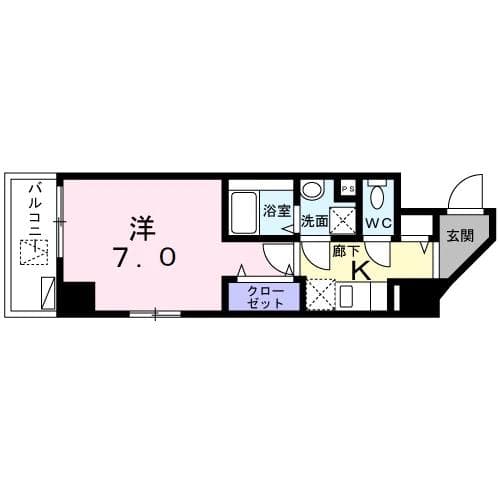 Ｌｅ　Ｇｒａｎｄｓａｗａ 5階の間取り 1