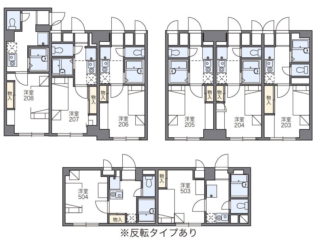 レオパレス宇田川町マンション 303の間取り 1