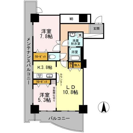 品川シーサイドビュータワー Ⅱ 17階の間取り 1