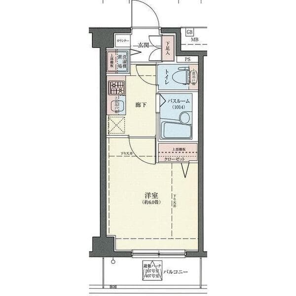 ロアール西品川 5階の間取り 1