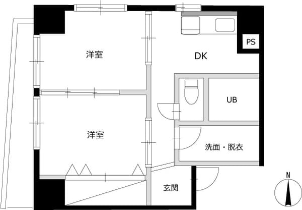 エルスタンザ南品川 11階の間取り 1