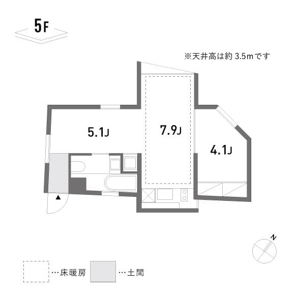 blocco 501の間取り 1