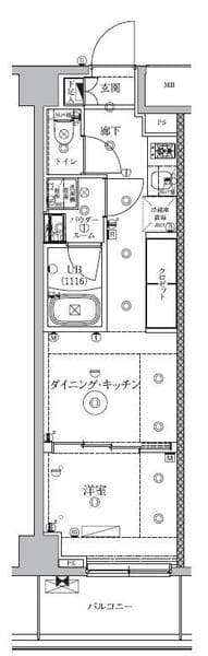 セジョリ明大前 3階の間取り 1