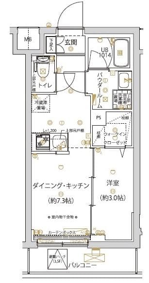 アーバンパーク千川 1階の間取り 1