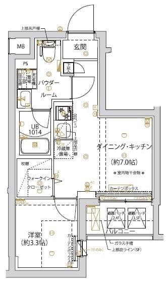 アーバンパーク千川 4階の間取り 1