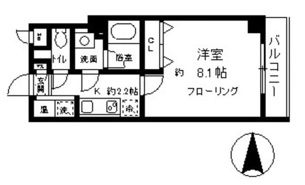 ラインハウス池上 3階の間取り 1