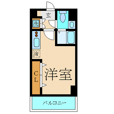 スカイコート両国壱番館 3階の間取り 1