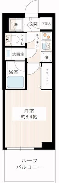 ＭＡＸＩＶ北千住 4階の間取り 1