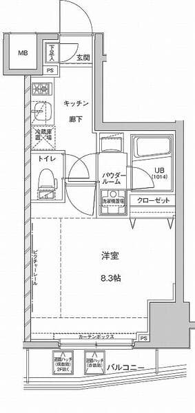 ジェノヴィア東大前グリーンヴェール 11階の間取り 1