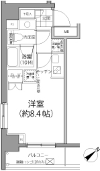 パークハビオ東向島 7階の間取り 1