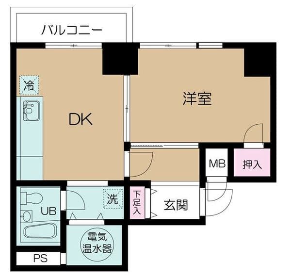 ルックハイツ北新宿壱番館 4階の間取り 1