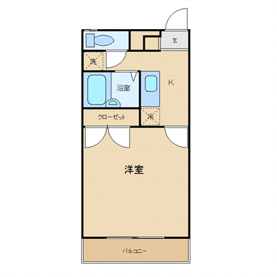 アムール厚木 2階の間取り 1