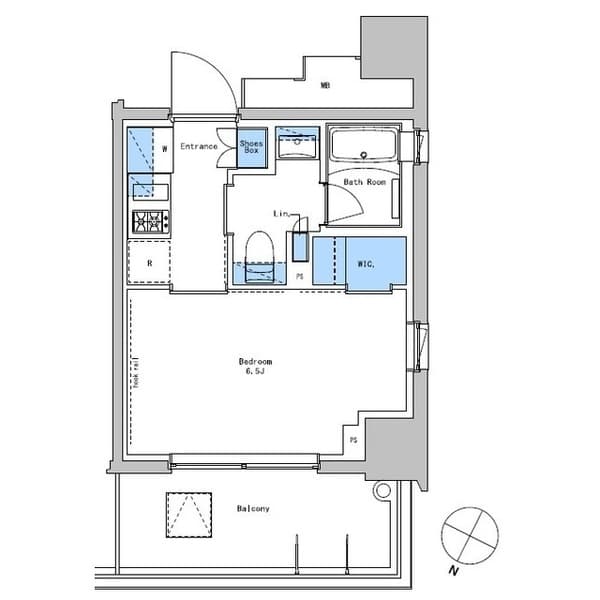 ルフォンプログレ戸越銀座スカイ 11階の間取り 1