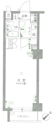 日神パレステージ東長崎 地下1階の間取り 1