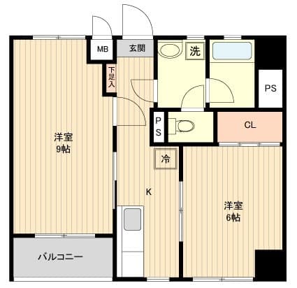 ハイライフ恵比寿 3階の間取り 1