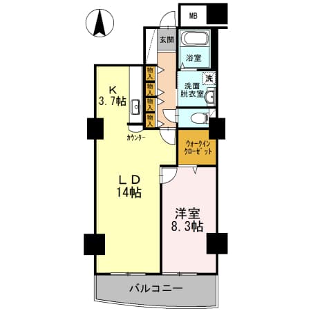 品川シーサイドビュータワー Ⅱ 13階の間取り 1