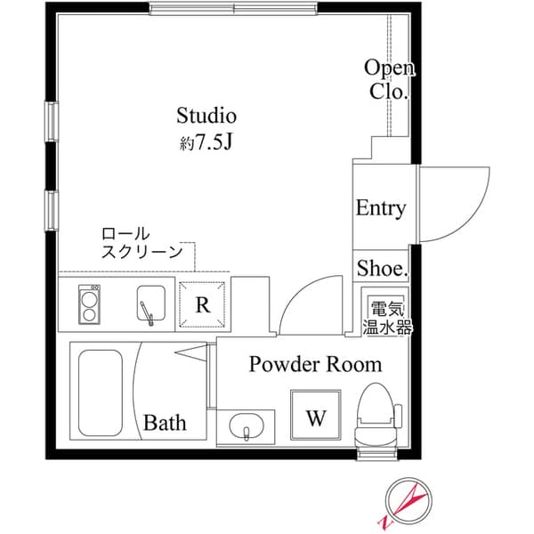 CASA PIAZZA 東長崎 3階の間取り 1