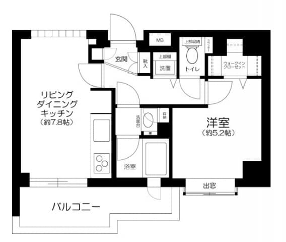 スカーラ広尾ステーションプラザ 5階の間取り 1