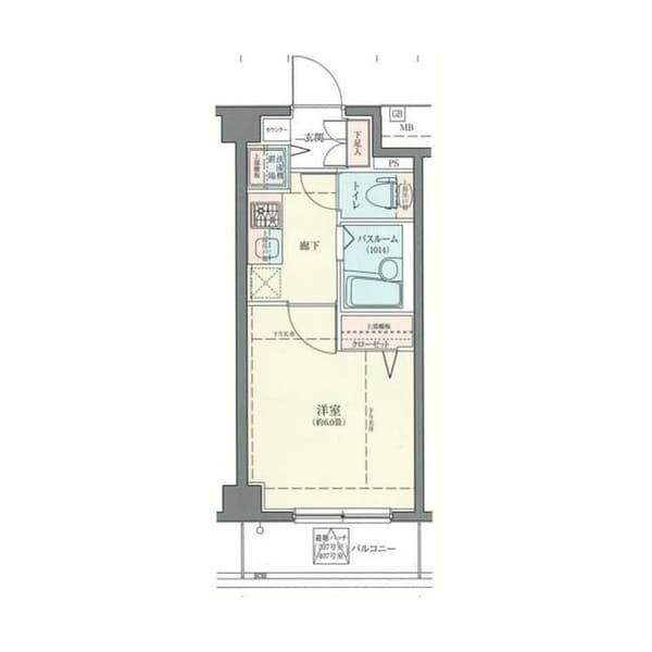 ロアール西品川 4階の間取り 1