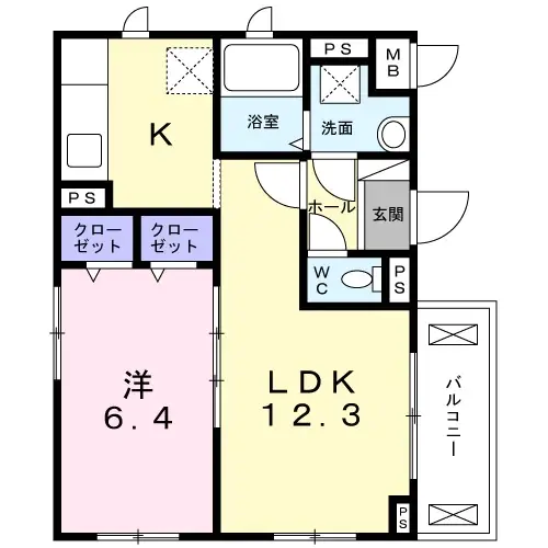 Ｆｅｌｉｃｅ品川 1階の間取り 1