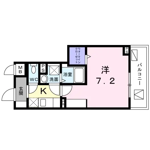 メゾンドかりゆし 3階の間取り 1