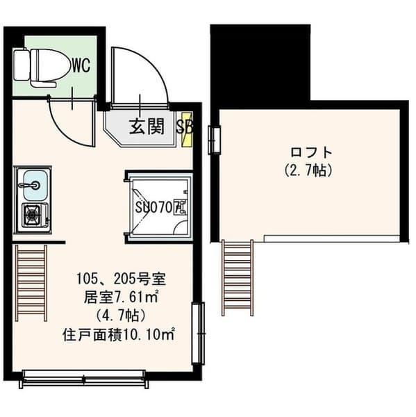 ミストラル 1階の間取り 1