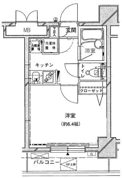 パレステュディオ芝浦TokyoBay 5階の間取り 1