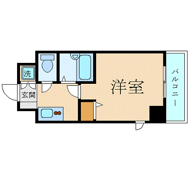 スカイコート東大前壱番館 6階の間取り 1