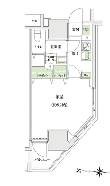 ＳＴＡＮＤＺ大島 7階の間取り 1